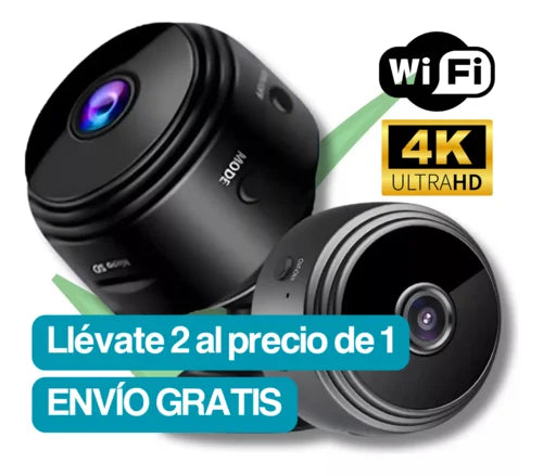 ¡Llévate 2 al precio de 1! 👁️Mini Cámara Espía Wi-Fi 4K