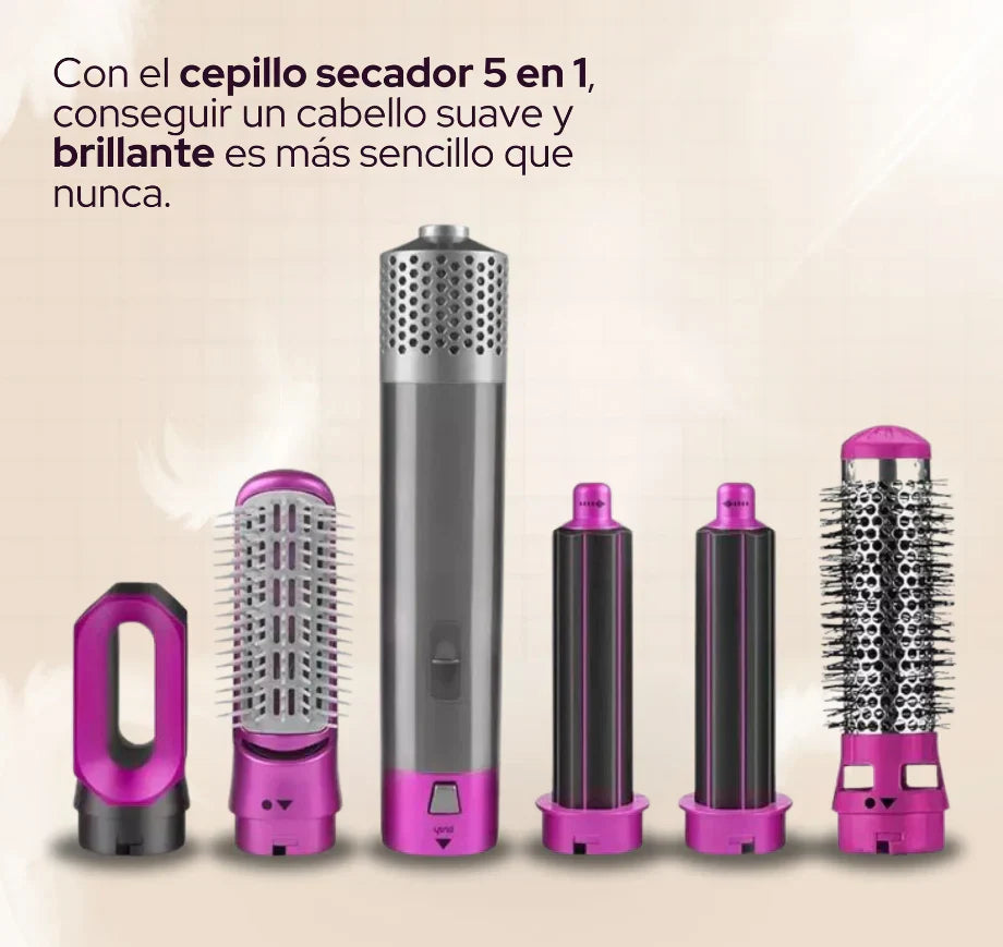 LuxeHair PRO™ - Cepillo Secador 5 en 1 + ENVÍO GRATIS 🔥